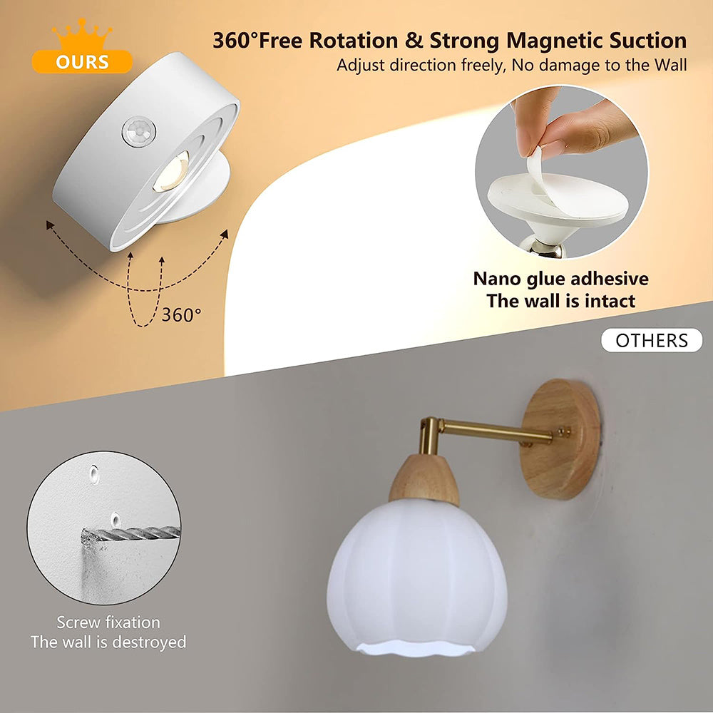 LED Sconce Magnetic Wall Lamp for Bedroom Hallway and Living Room view 7