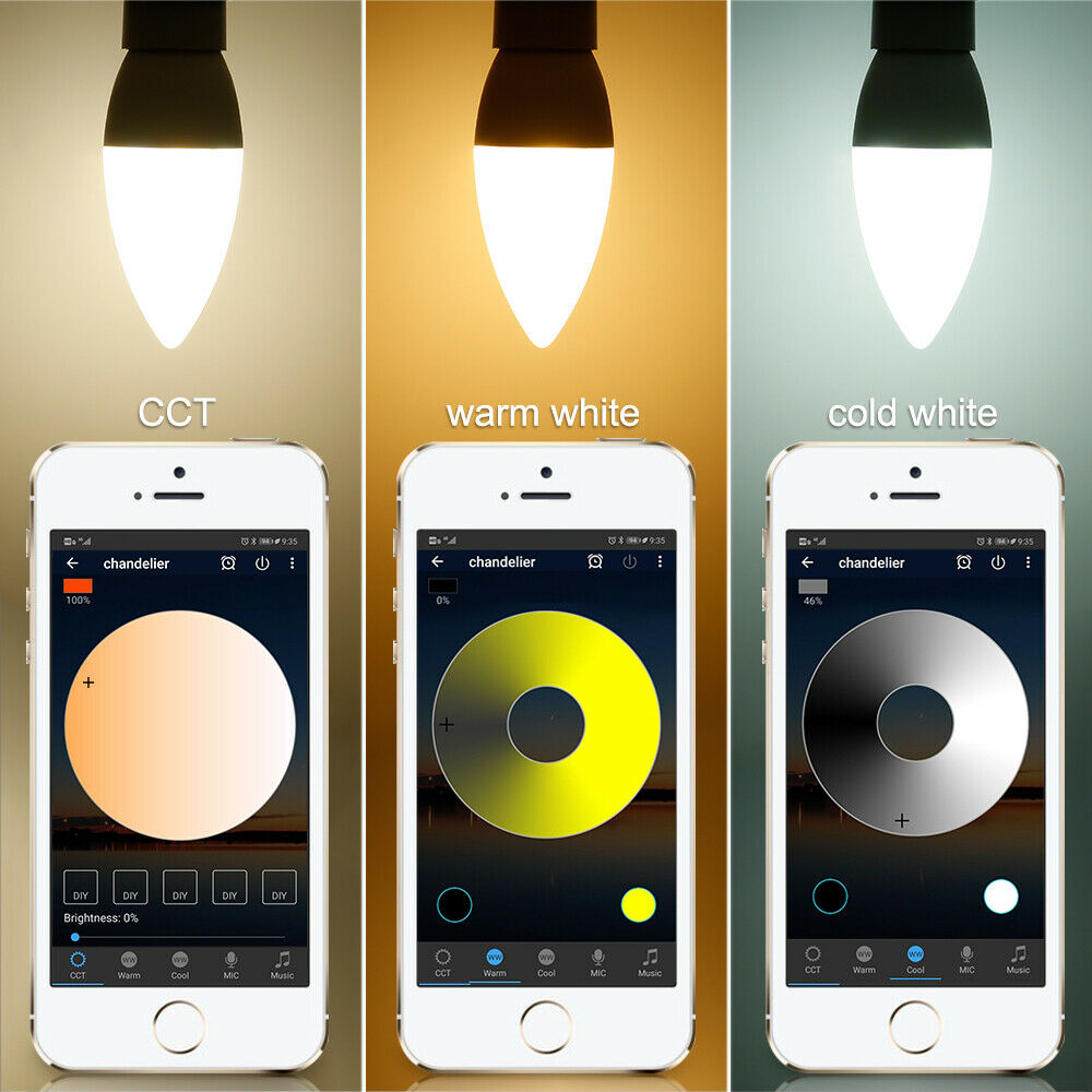 E12 E14 Bluetooth Smart LED Chandelier Candle Light Bulb for Home view 4