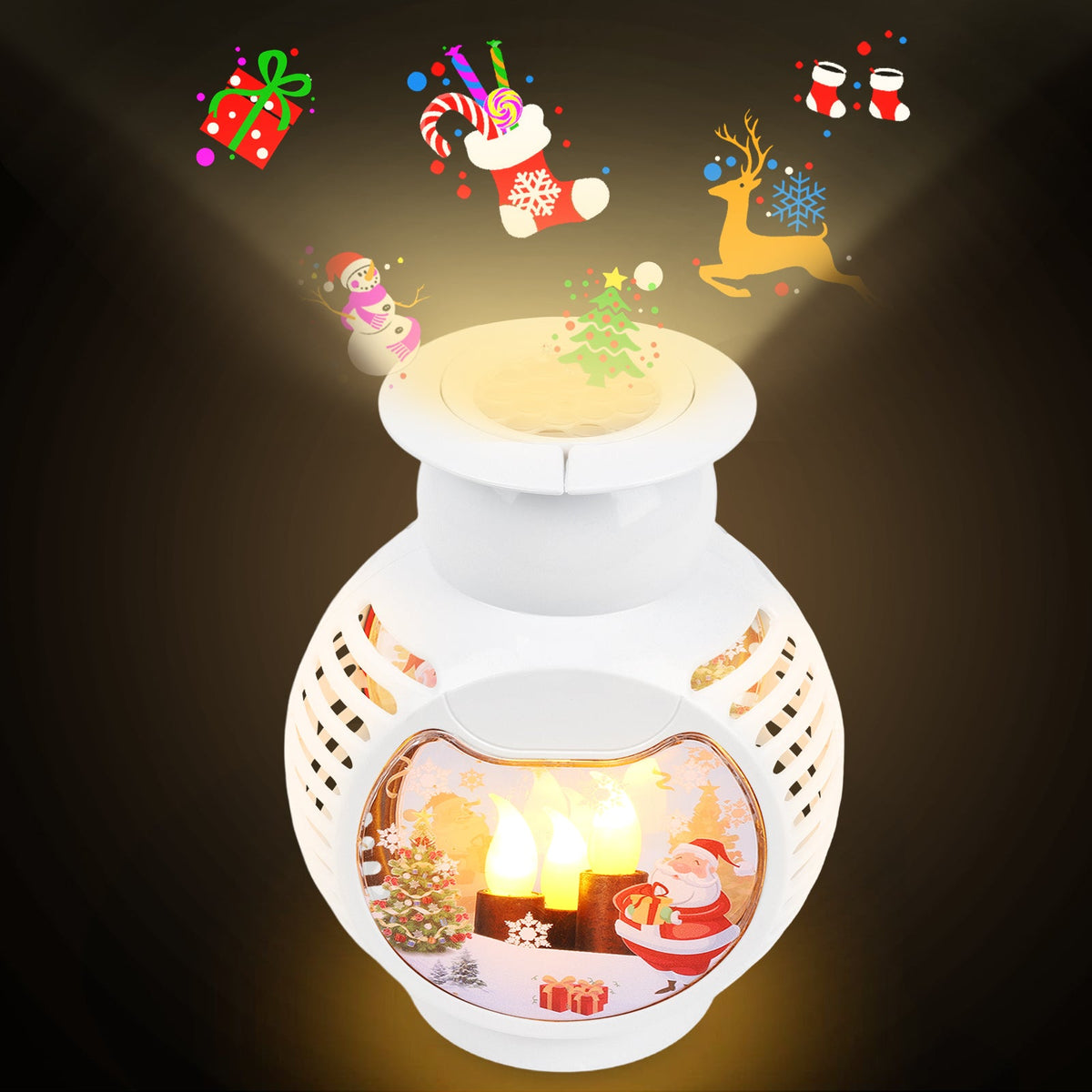 Christmas Snow Globe Lantern for Home Garden and Patio Decor view 7