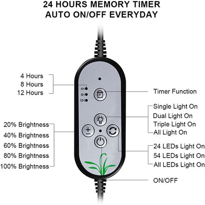 Full Spectrum Sunlight LED Plant Lights for Indoor Plants and Herbs view 7
