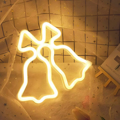 Christmas Jingle Bell Neon Sign Decor Light for Home and Party Decor view 7