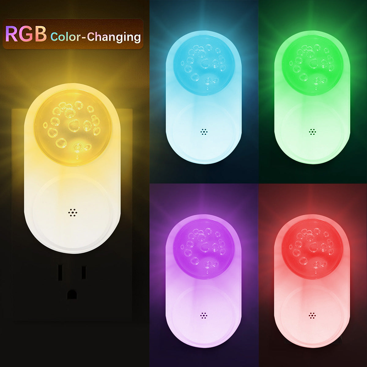 LED Night Light Plug into Wall Lamp for Bedroom Hallway and Bathroom view 4