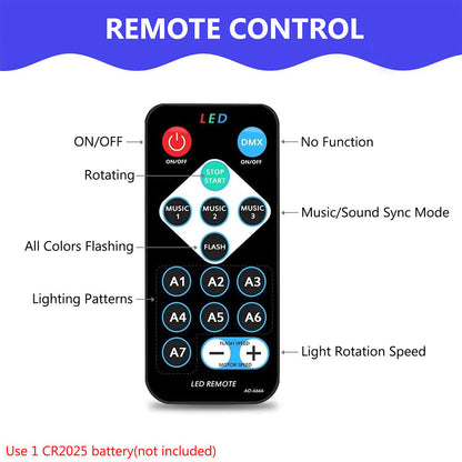 LED Sound Activated Disco Party Lights for Home Parties and Events view 7