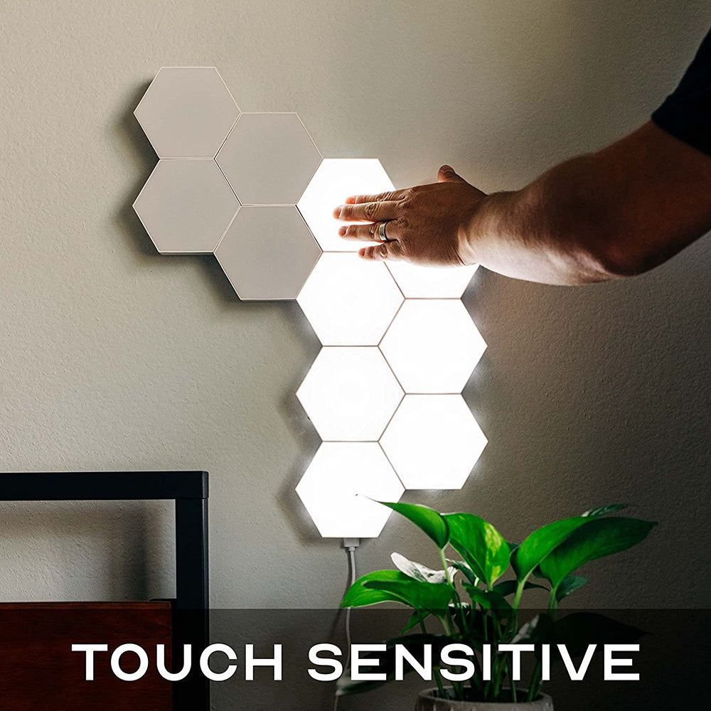 RGB Hexagon Wall Lights for Gaming Room Bedroom and Living Room view 4