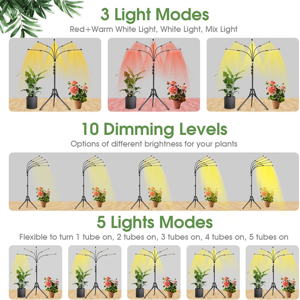 Waterproof LED Plant Grow Lights Full Spectrum for Seedlings view 7