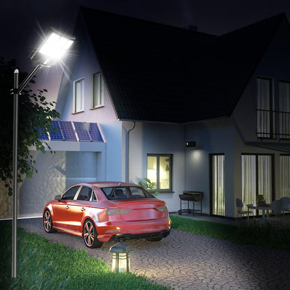 LED Motion Sensor Solar Parking Lot Light Dusk to Dawn for Garden Yard view 6