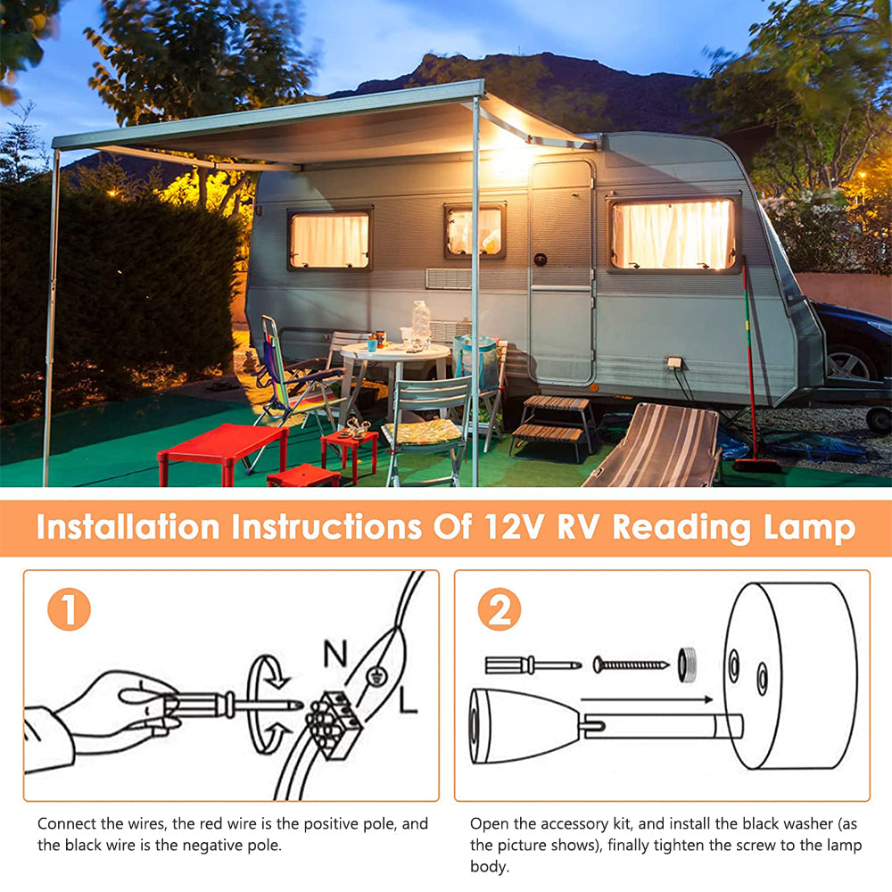 LED Spotlight Reading RV Interior Light for Bed and Travel Reading view 7
