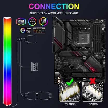 ARGB LED Strip for PC with 5V 3 pin for Gaming PC Case Lighting view 7