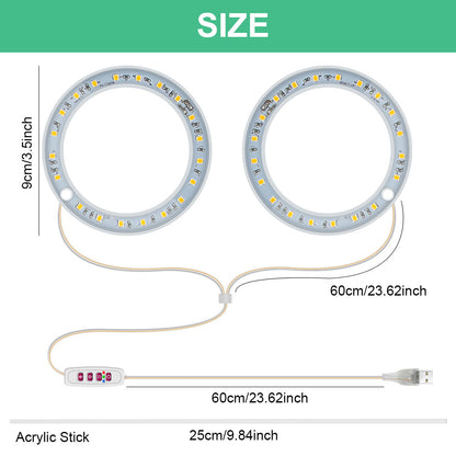 Full Spectrum USB LED Plant Grow Light Pink for Indoor Plants view 4
