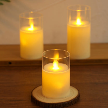 LED Flameless Pillar Votive Candles for Home Table and Party Decor view 3