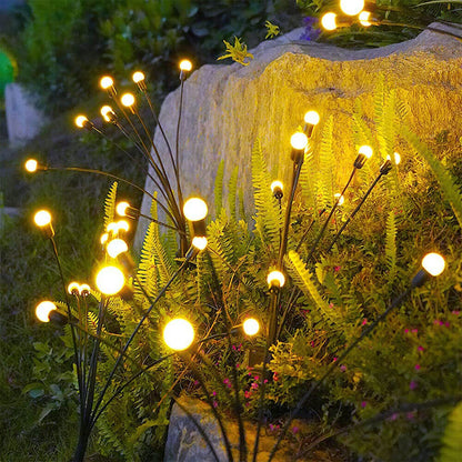 Solar Garden Lights 6 8 10 Bulbs 2 Pack for Lawn Yard and Patio view 8