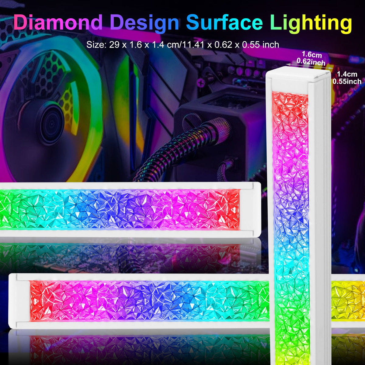 ARGB LED Strip for PC with 5V 3 pin for Gaming PC Case Lighting view 6