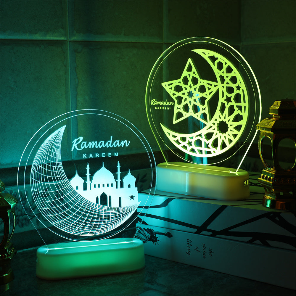 Mosque Light Ramadan Lantern Eid Mubarak Decoration Night Light view 11