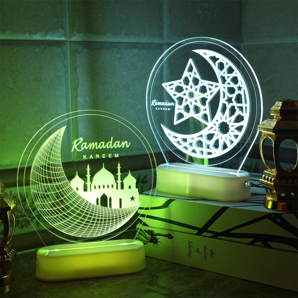 Mosque Light Ramadan Lantern Eid Mubarak Decoration Night Light view 12