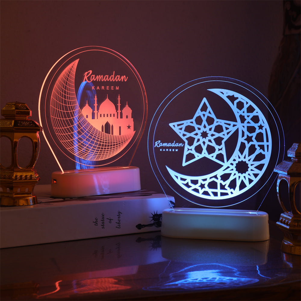 Mosque Light Ramadan Lantern Eid Mubarak Decoration Night Light view 13