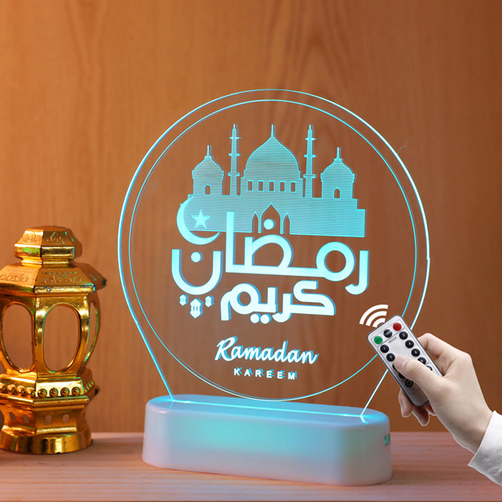 Mosque Light Ramadan Lantern Eid Mubarak Decoration Night Light view 16