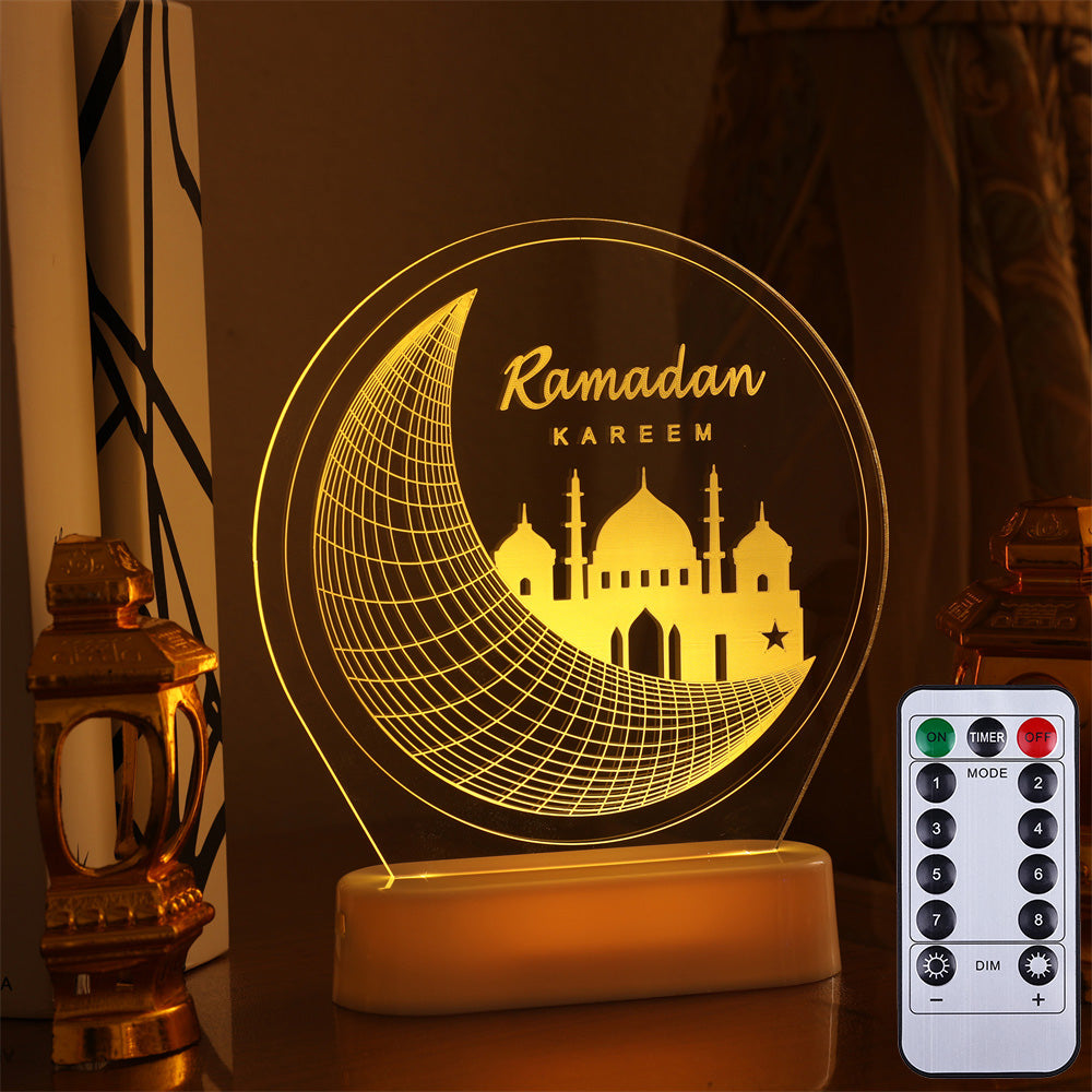 Mosque Light Ramadan Lantern Eid Mubarak Decoration Night Light view 20