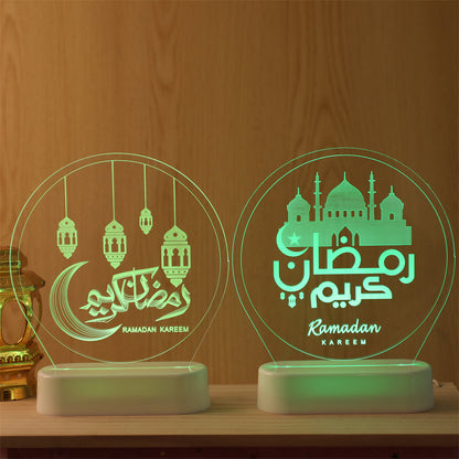 Mosque Light Ramadan Lantern Eid Mubarak Decoration Night Light view 3