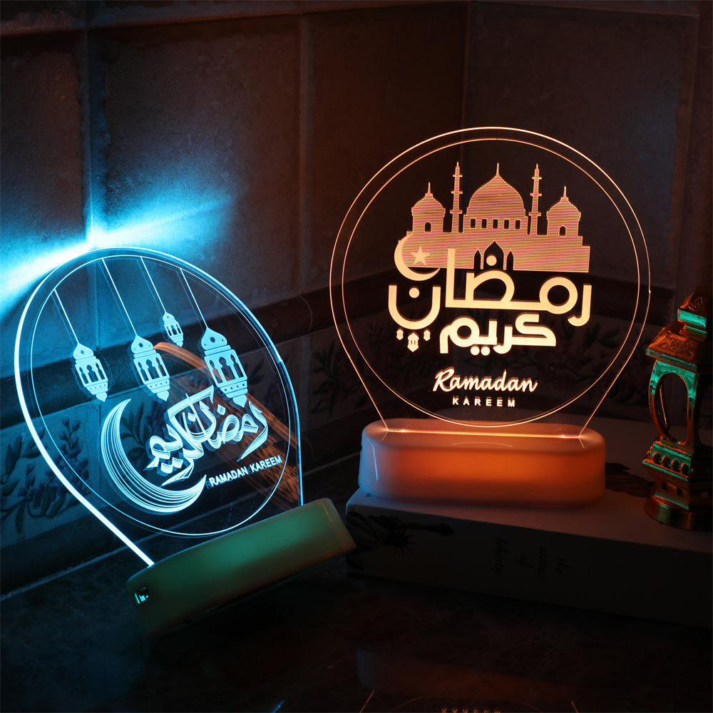 Mosque Light Ramadan Lantern Eid Mubarak Decoration Night Light view 8