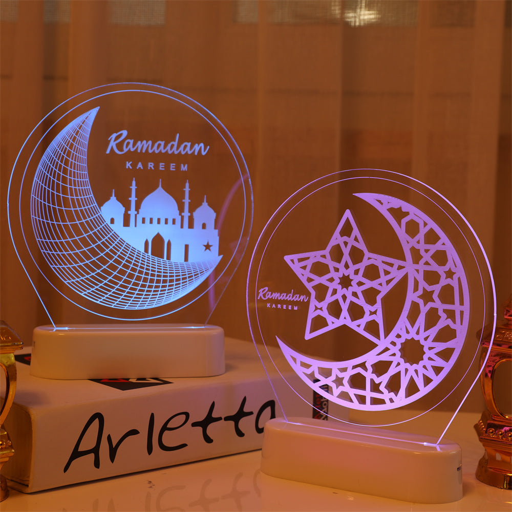 Mosque Light Ramadan Lantern Eid Mubarak Decoration Night Light view 9