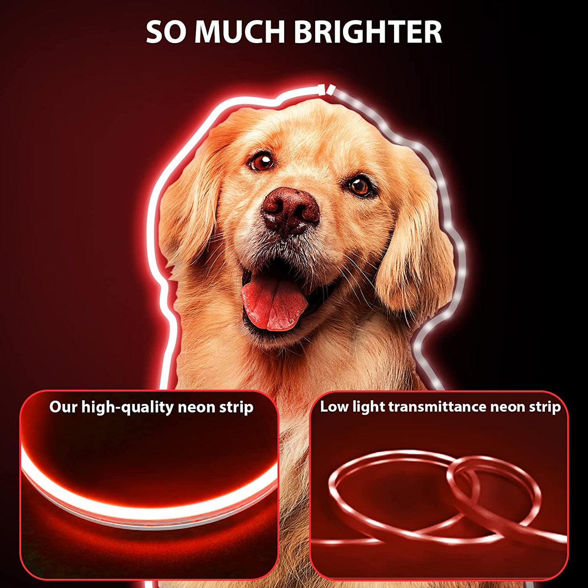 Waterproof Touch Switch Dimmable LED Neon Strip Light for Room Decor view 14