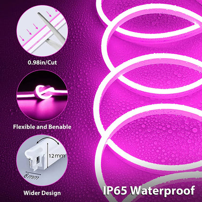 Waterproof Touch Switch Dimmable LED Neon Strip Light for Room Decor view 13