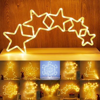 Double Side Window Silhouette Lights Sign Lamp 8 Models for Home Decor view 2