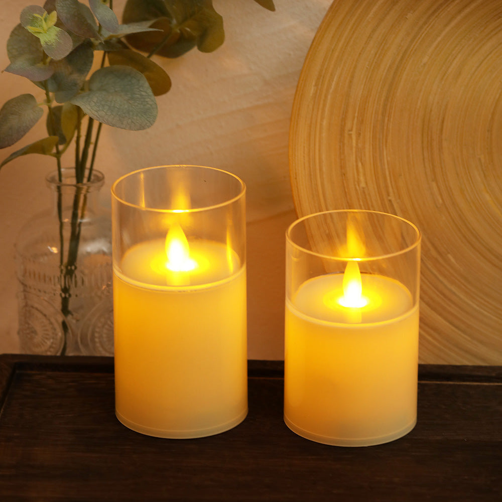 LED Flameless Pillar Votive Candles for Home Table and Party Decor view 4