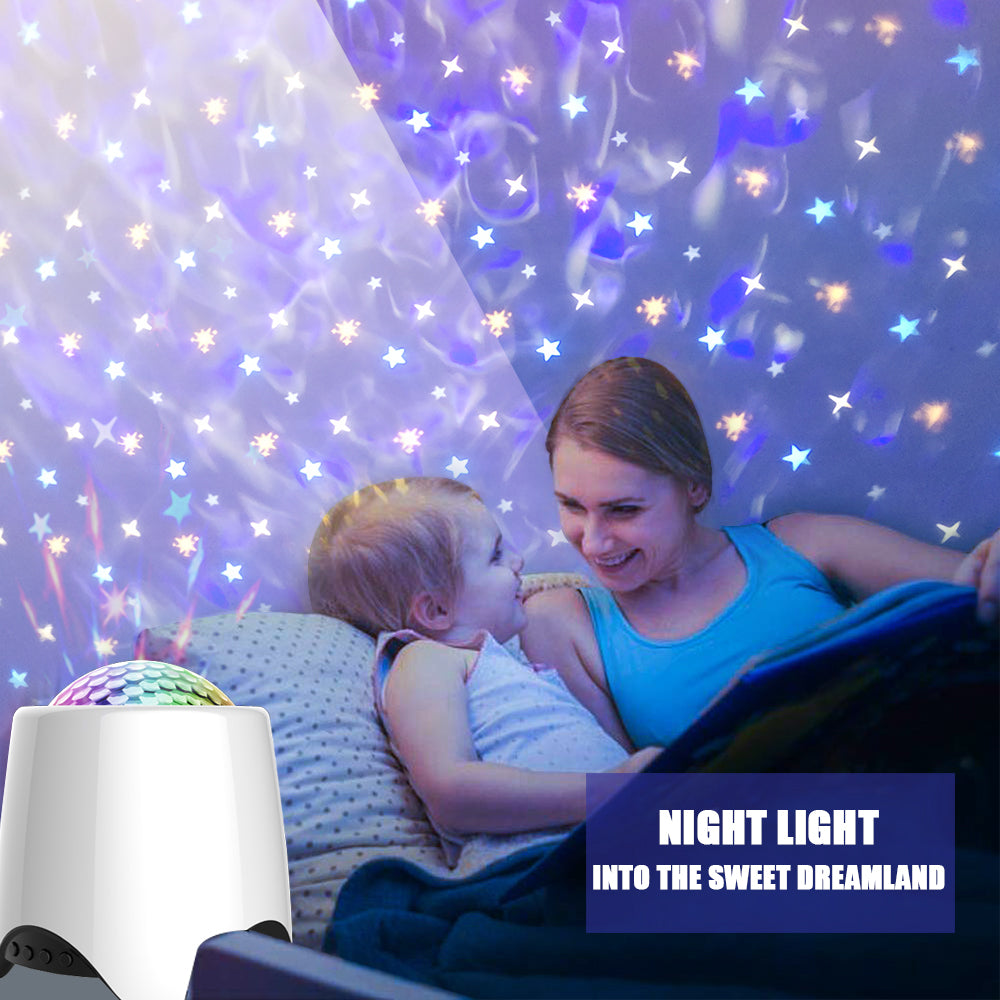 LED Star Wave Galaxy Projector Bluetooth Speaker for Bedroom Ceiling view 8