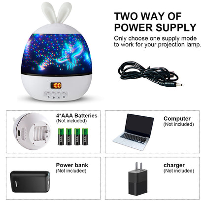 LED Stars Projector Night Lights Multicolor Rotating Lamp for Bedroom view 12