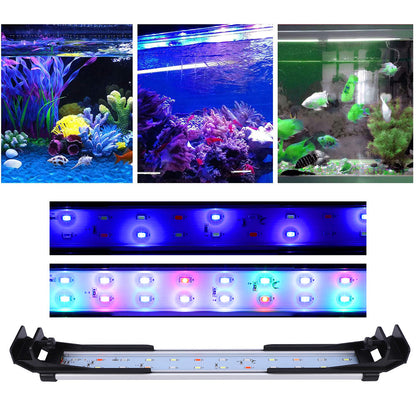 Double Row LED Fish Tank Plant Light with Adjustable Color Timer view 5