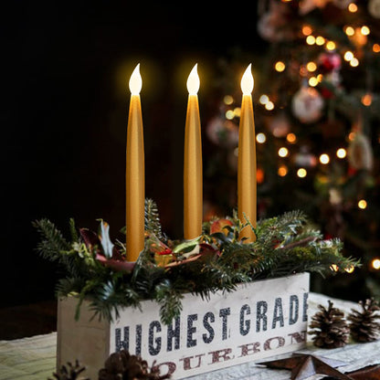 Flameless LED Taper Candles for Home Table Mantel and Party Decor view 10