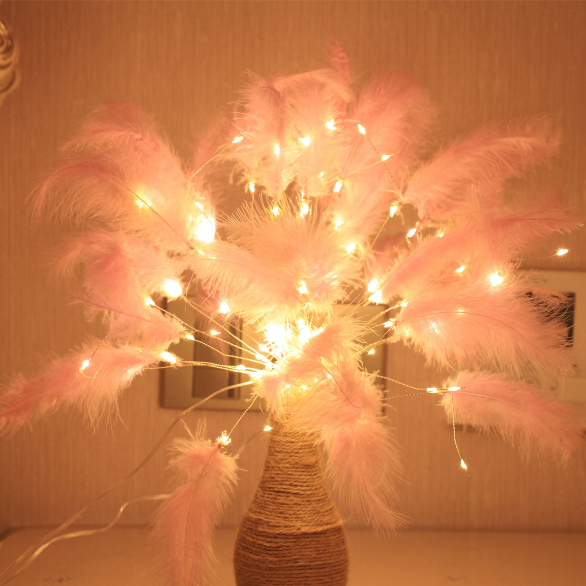 Feather Starburst String Lights for Bedroom Party and Wedding Decor view 7