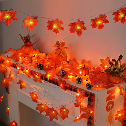Fall Garland String Lights for Bedroom Party and Wedding Decor view 7