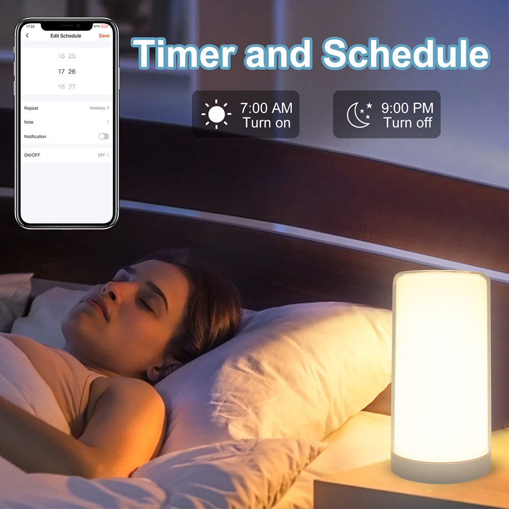 Smart Night Light Lamp for Bedroom Hallway Bathroom and Nursery view 8