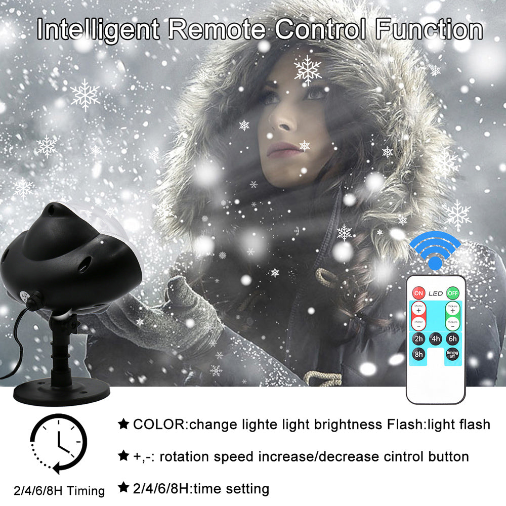 Waterproof LED Dynamic Moving Snowing Projector Light for Room Decor view 8