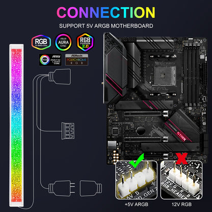 ARGB LED Strip for PC with 5V 3 pin for Gaming PC Case Lighting view 7
