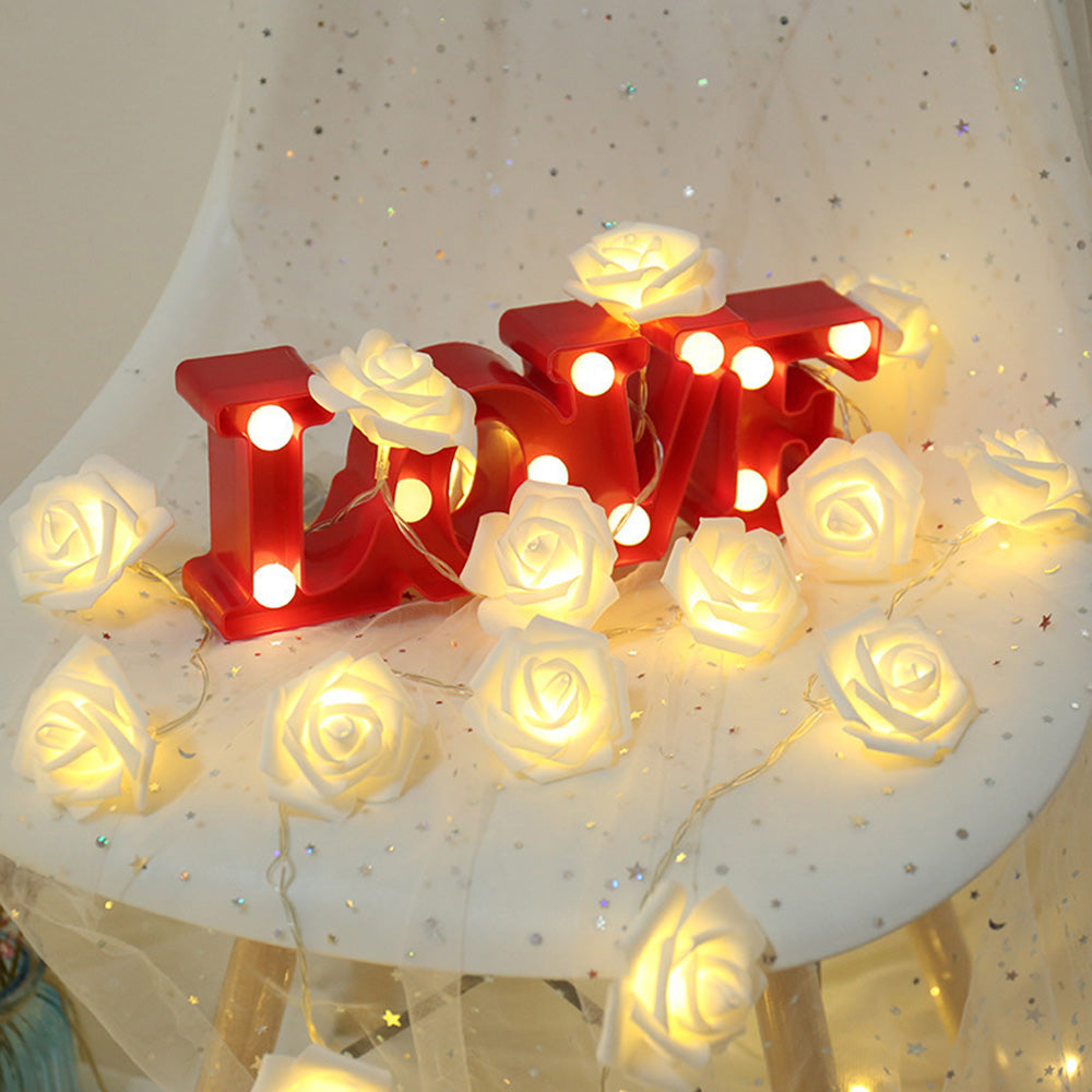 Rose Flower Fairy String Lights for Bedroom Party and Wedding Decor view 8