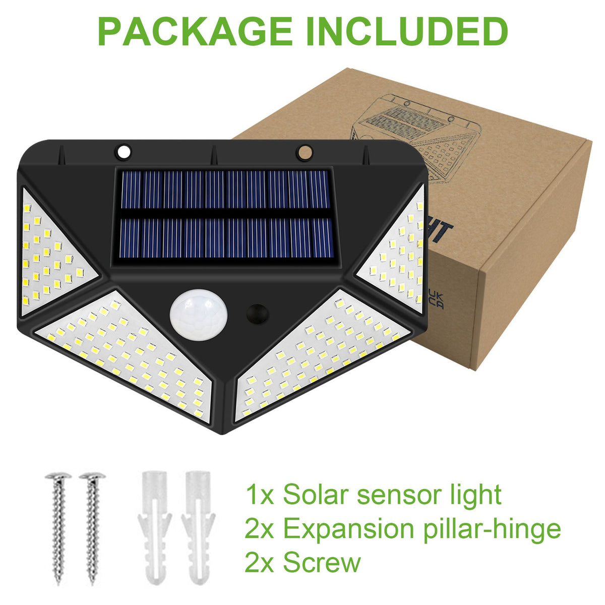 Outdoor 128 LEDs Solar Motion Sensor Lights for Garden Yard and Patio view 15