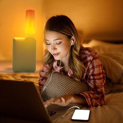 USB LED Flame Effect Light for Desk Bedroom and Home Room Decor view 5
