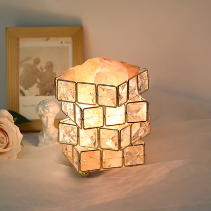 Crystal Night Light Table Lamp for Bedroom Nightstand and Desk view 10