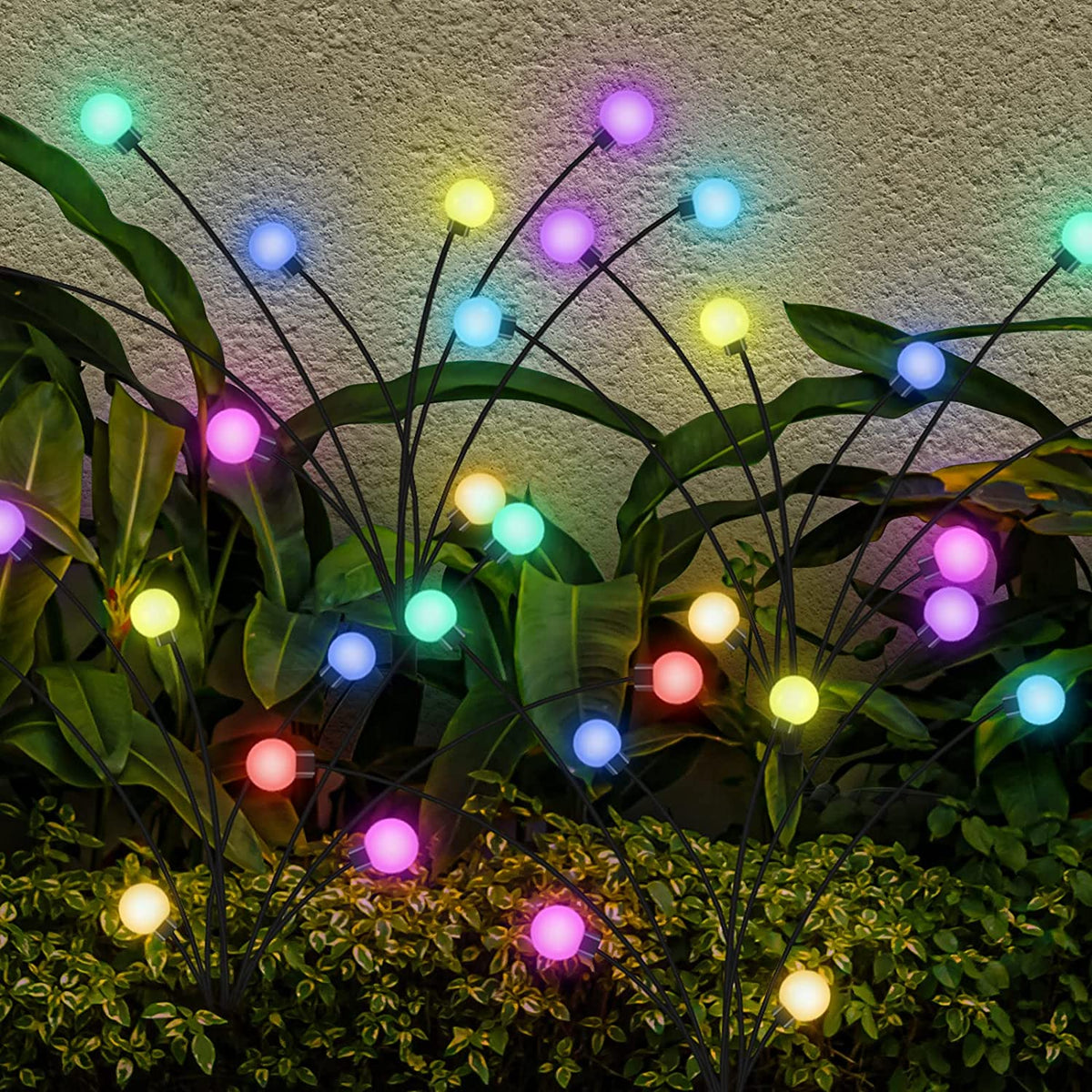 Solar Garden Lights 6 8 10 Bulbs 2 Pack for Lawn Yard and Patio view 9