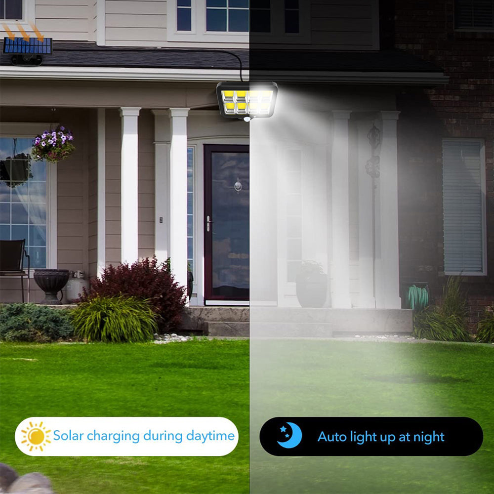 Outdoor LED Solar Motion Lights with Remote Control 160 Bright COB view 8