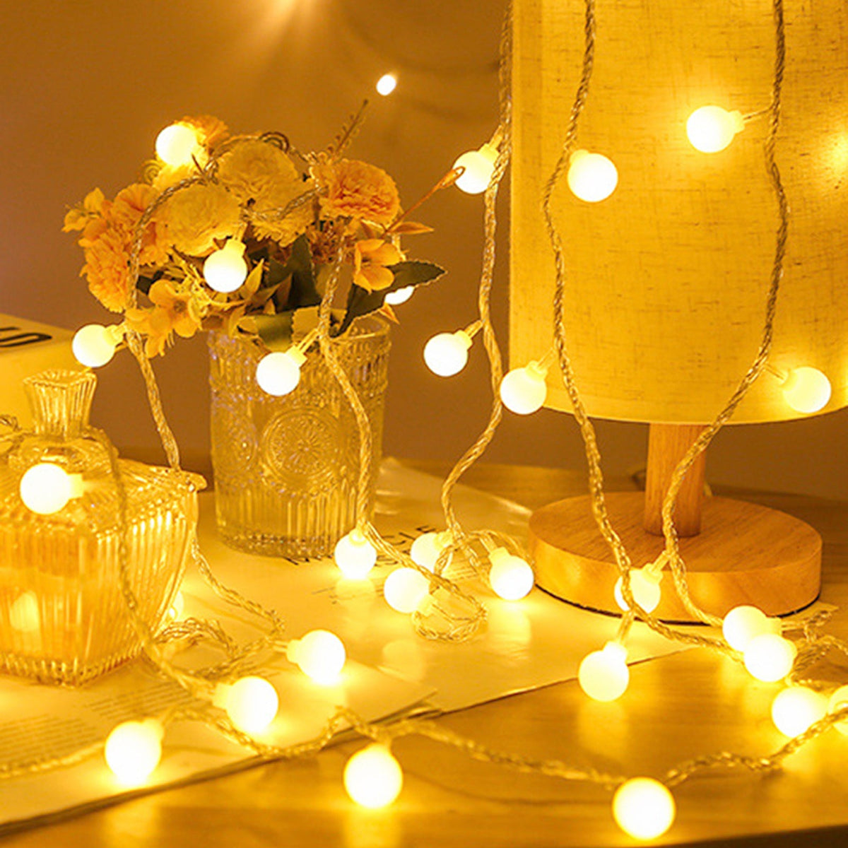 LED String Lights 8 Modes 3M to 20LED 6M to 40LEDs for Bedroom Decor view 9