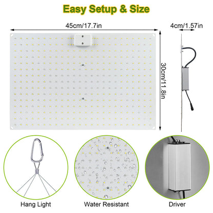 LED Grow Light Full Spectrum 192 to 360LEDs 25W to 65W for Seedlings view 8