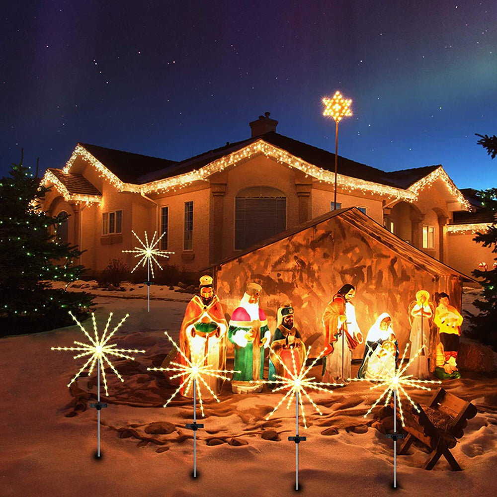 Solar Firework Meteor Lights for Garden Yard and Patio Decor view 8