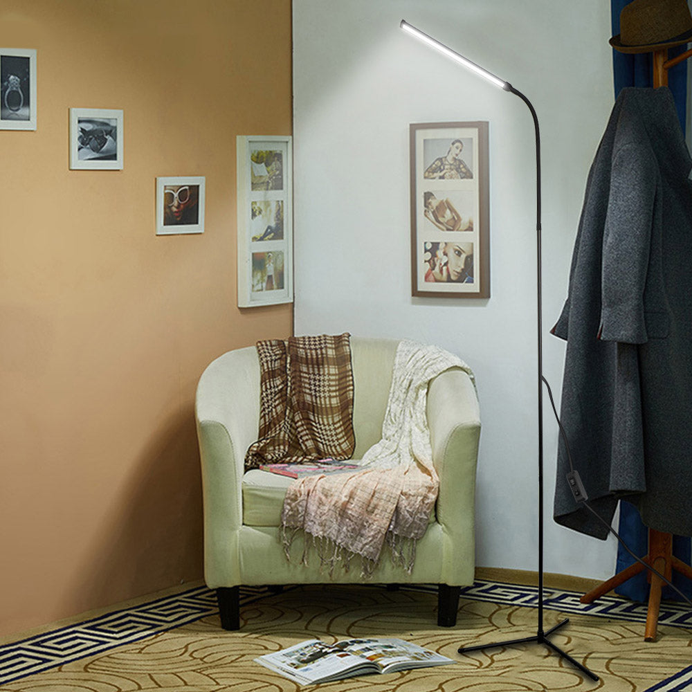 8W Dimmable LED Floor Lamp Adjustable Gooseneck Clip on Light view 4