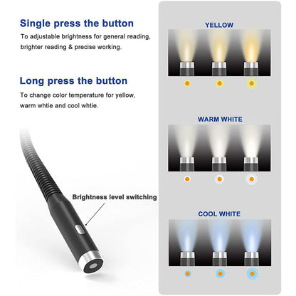 LED Neck Reading Light for Books Bed Desk and Travel Reading view 11
