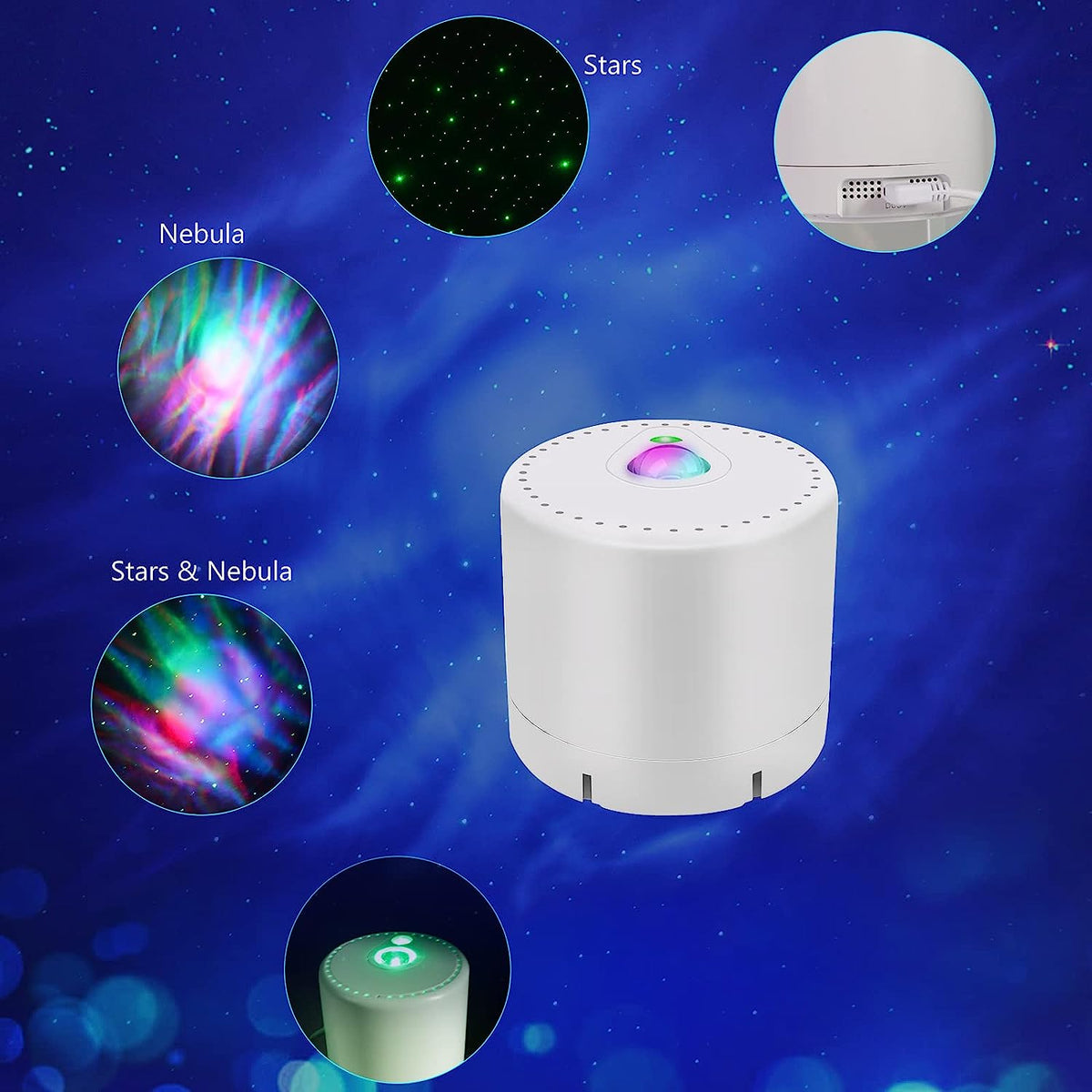 LED Star Projector RGB Fullcolor Aurora Lamp for Bedroom Ceiling view 8