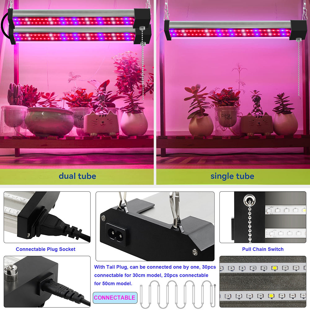 Connectable LED Grow Light Bars Full Spectrum for Indoor Plants view 8